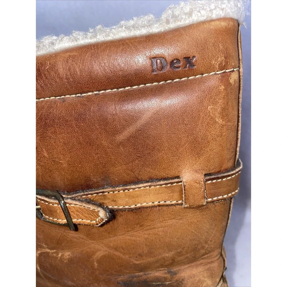 Dexter Dex Vintage Leather 70 Snow Boots Winter Lined Heel Lagen Gorp 8.5 M USA